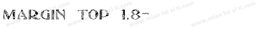 margin top 1.8字体转换